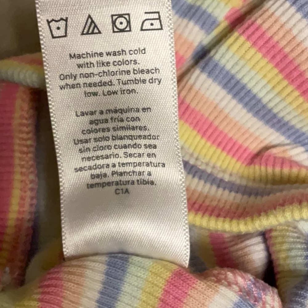 Garanimals Pink and Yellow Playful Striped Shorts - Picture 5 of 5